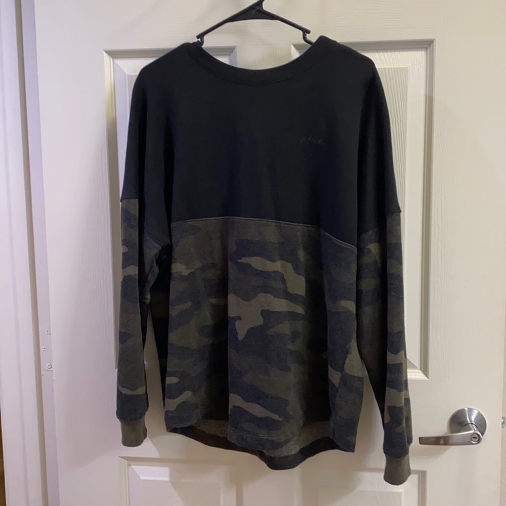 PINK Camo pullover